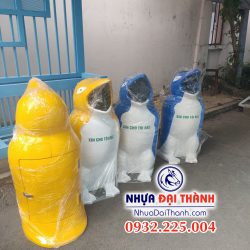 Thùng rác hình thú nhựa composite nhiều mẫu xinh xắn