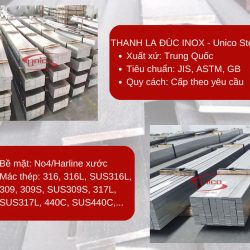 Inox lập là, thanh la đúc - Unico Steel
