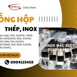 ỐNG HỘP INOX, HỢP KIM - Unico Steel