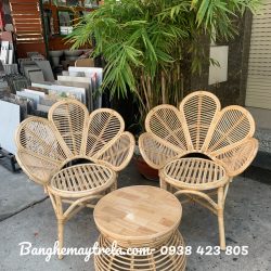 Ghế mây cánh hoa- Ghế đơn mây