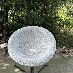 Ghế ban công mây nhựa đan kín