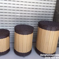 Giỏ đựng đồ nhựa giả mây cho gia đình- khách sạn