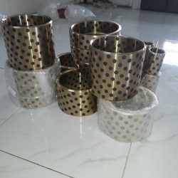 Tấm Bạc trượt  tự bôi trơn, bạc đồng lỗ Graphite,