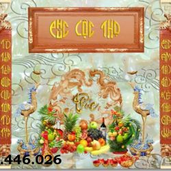 Tranh gạch phòng thờ, tranh gạch men tường HP92334