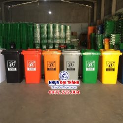 Thùng rác nhựa 240 lít (HDPE) Chất lượng-Nhựa Đại Thành
