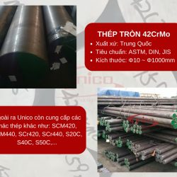 Thép tròn 42CrMo - Unico Steel