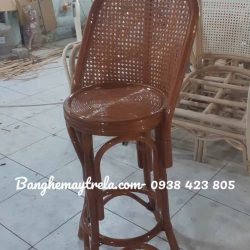 Ghế quầy bar cao mây tự nhiên