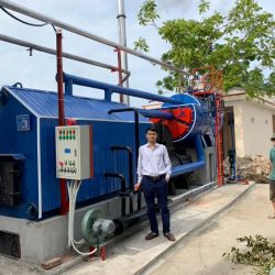 Nồi hơi đốt đa nhiên liệu công suất 1 tấn hơi/h
