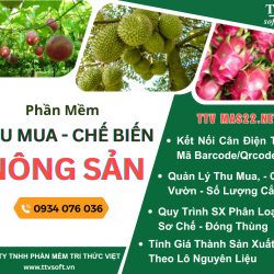 Phần mềm kinh doanh, chế biến nông sản