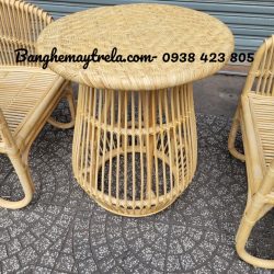 Bàn mây tự nhiên decor
