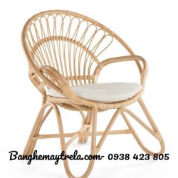 Ghế đơn mây tự nhiên đuôi công
