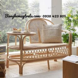 Ghế mây kết hợp bàn trà