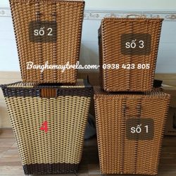 Giỏ đựng đồ mây nhựa