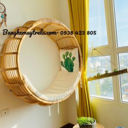 Ghế xích đu mây tròn treo trần nhà