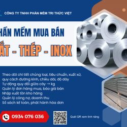 Phần mềm quản lý mua bán, gia công Sắt, Thép và Inox