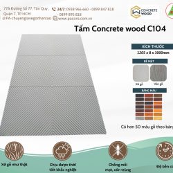 Tấm gỗ xi măng ốp tường Conrecte Wood C104 - P&A cung cấp và lắp đặt