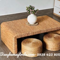Bàn ghế đôn lục bình ngồi trà đạo