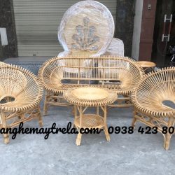 Bộ bàn ghế sen mây phòng khách