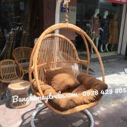 Ghế xích đu đơn mây tự nhiên