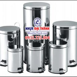 Thùng rác inox đạp chân tiện dụng nhiều dung tích lựa chọn