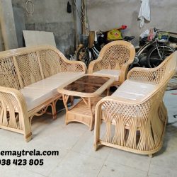 Sofa mây tự nhiên cây đóng hiện đại