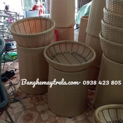 Rổ trưng trái cây giả mây