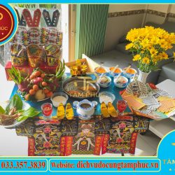 Mâm cúng Ông Bà Táo đơn giản
