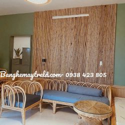 Bàn ghế mây tre phòng khách