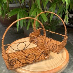 Khay mây nhựa đựng đồ cho nhà hàng- khách sạn