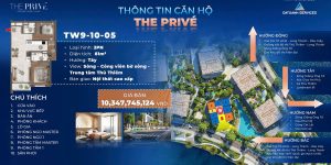Bán căn hộ 2 PN dự án The Prive trung tâm quận 2 view ba mặt giáp sông. chỉ 10%