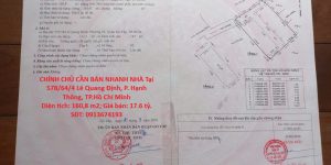 CHÍNH CHỦ CẦN BÁN NHANH NHÀ Tại Lê Quang Định, Phường 1, Quận Gò Vấp, Tp Hồ Chí