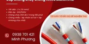 Cáp chống cháy chống nhiễu 2x2.5mm2 chất lượng cao cho công trình