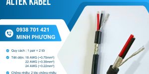 Cáp RS485 chống nhiễu 1 Pair 18/22/24AWG chính hãng Đồng Nai, Bình Dương, BR-VT