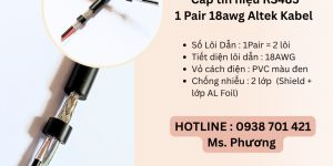 Cáp tín hiệu RS485 1 Pair 18awg Altek Kabel tại Đà Nẵng, Hà Nội, Hồ Chí Minh