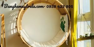 Xích đu tròn mây tự nhiên treo trần nhà