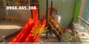 Cầu trượt trẻ em máng trượt đôi, cầu trượt ngoài trời trẻ em, cầu trượt trẻ em g