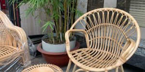 Ghế đơn mây đuôi công