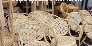Ghế mây kết hợp lưới mắt cáo