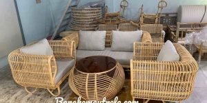 Sofa mây tổ yến hiện đại