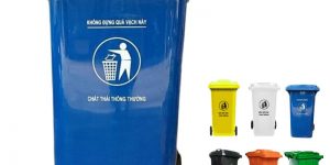 Tạm biệt mùi hôi khó chịu với thùng rác 120 lít nắp kín