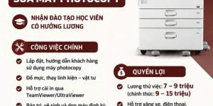 Tuyển KTV sửa máy photocopy làm tại Bình Dương