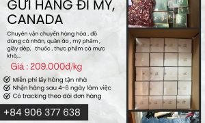 TIẾN VIỆT EXPRESS NHẬN GỬI HÀNG ĐI MỸ, CANADA  GIÁ CHỈ 209.000Đ/KG