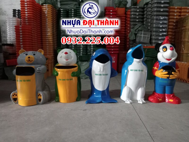 thung-rac-hinh-thu-nhieu-mau-sieu-xinh-nhua-composite-cao-cap