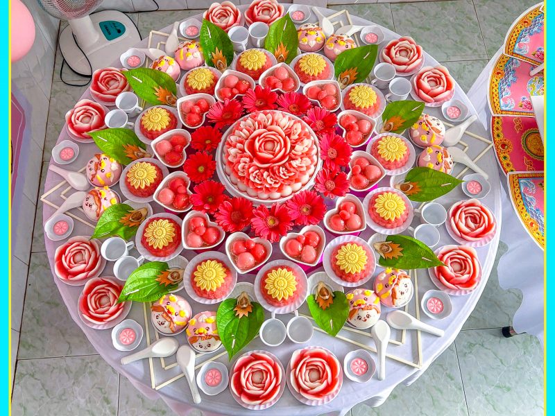 mam-cung-mu-mau-hong-diu-dang-binh-an-cho-be-yeu