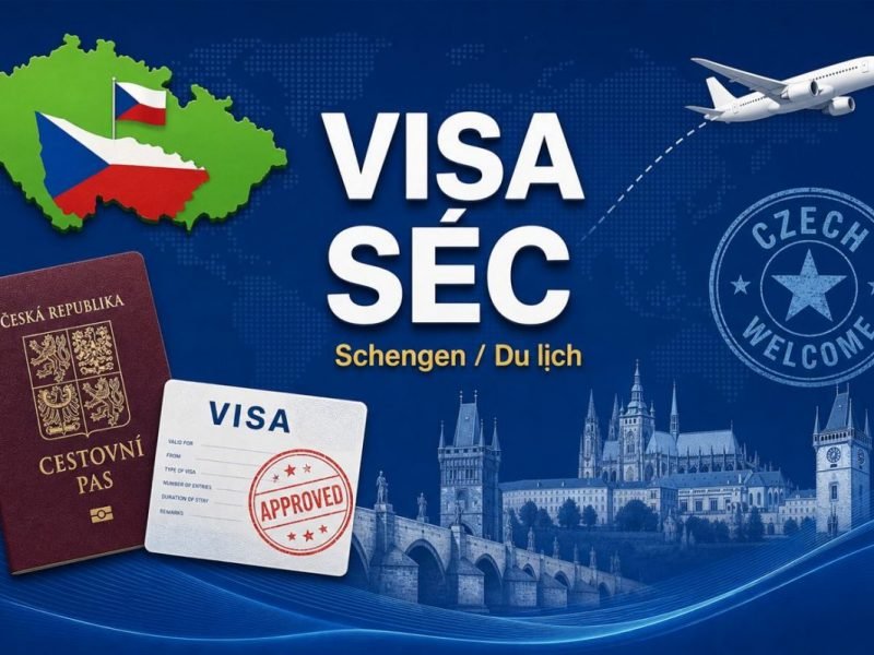 Công dân Việt Nam, người nước ngoài và Việt kiều (theo quốc tịch hộ chiếu) muốn sang Cộng hòa Séc (Czechia) làm việc, du học hoặc điều trị y tế trên 90 ngày. Cập nhật 2025–2026.