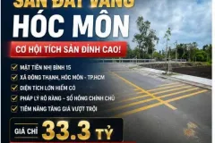 Bán đất mặt tiền Nhị Bình 15, Hóc Môn, 3920m2 chỉ 33.3 tỷ