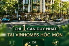 Nhà mặt tiền 4 tầng 70m2 tại Vinhomes Hóc Môn, giá 6,1 tỷ