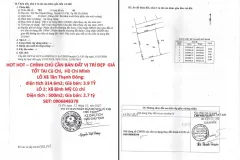 Cần bán đất đẹp tại Củ Chi, Hồ Chí Minh