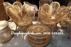 Bàn ghế mây tự nhiên trang trí phòng ngủ tại TP.HCM