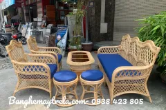 Bộ bàn ghế sofa mây tre cho phòng khách tại TP.HCM